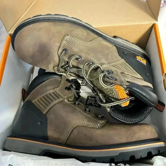 Men’s Timberland Pro size 9 Ballast brown work boot. New - Picture 7 of 9